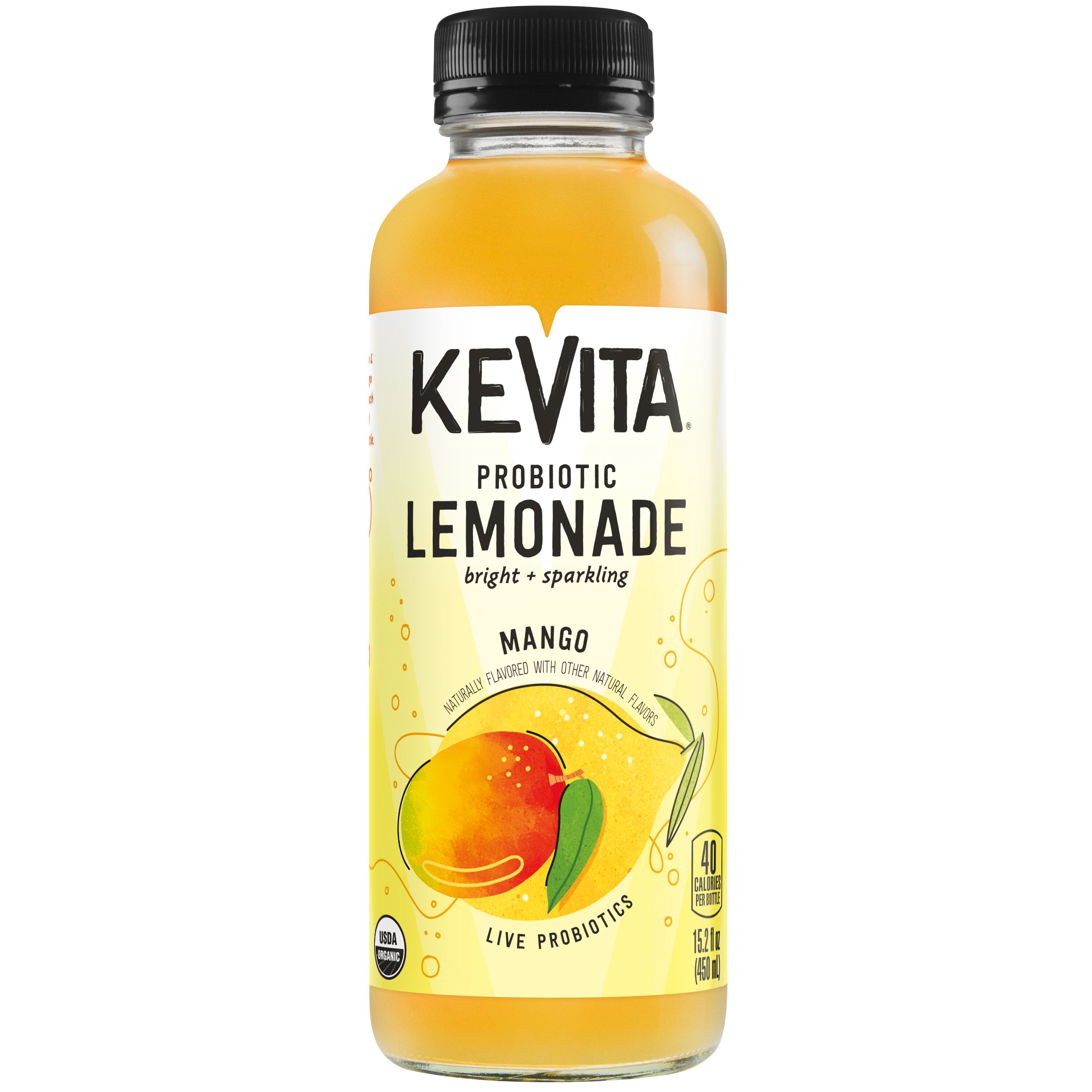 Kevita, Mango Flavored, Probiotic Lemonade