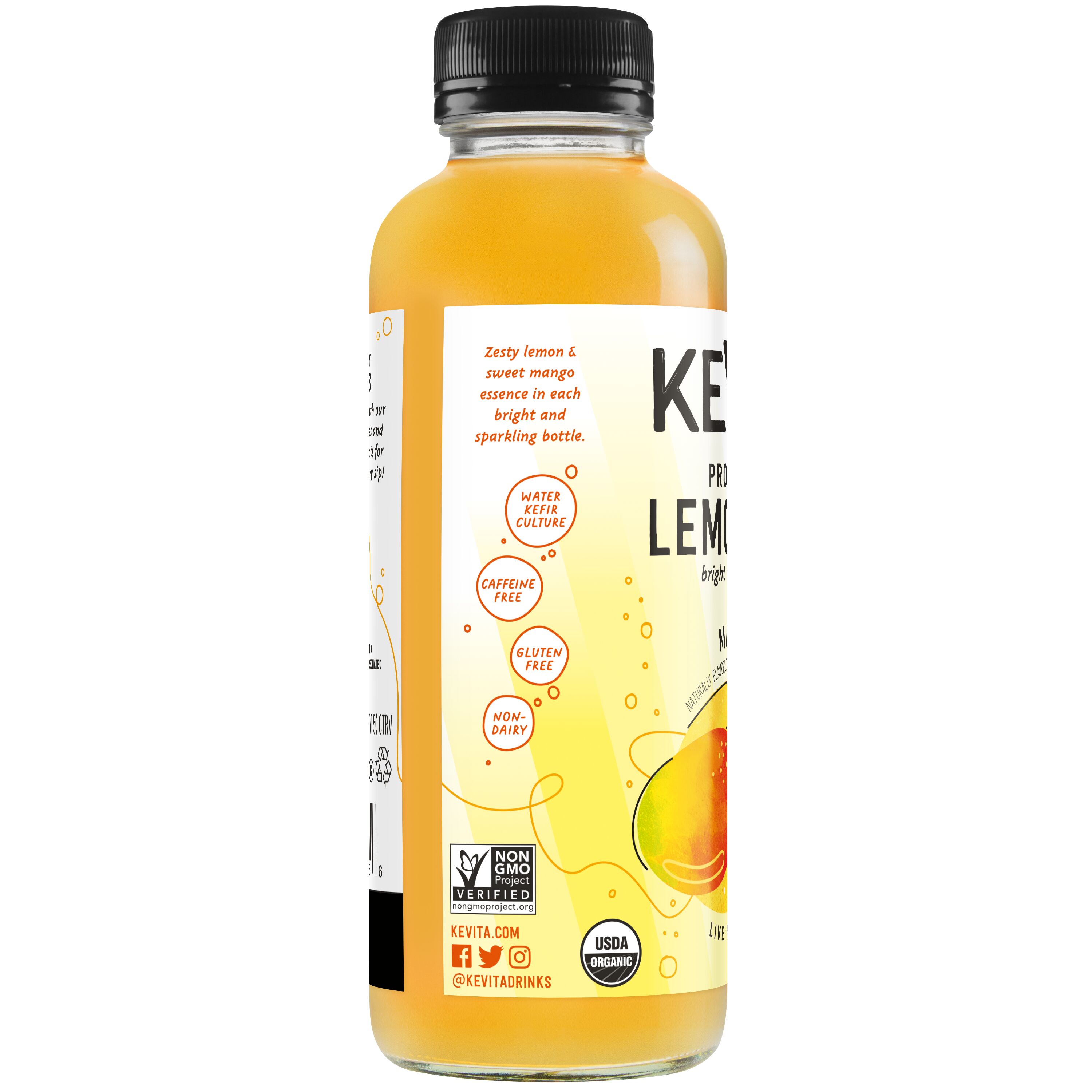 Kevita, Mango Flavored, Probiotic Lemonade thumbnail