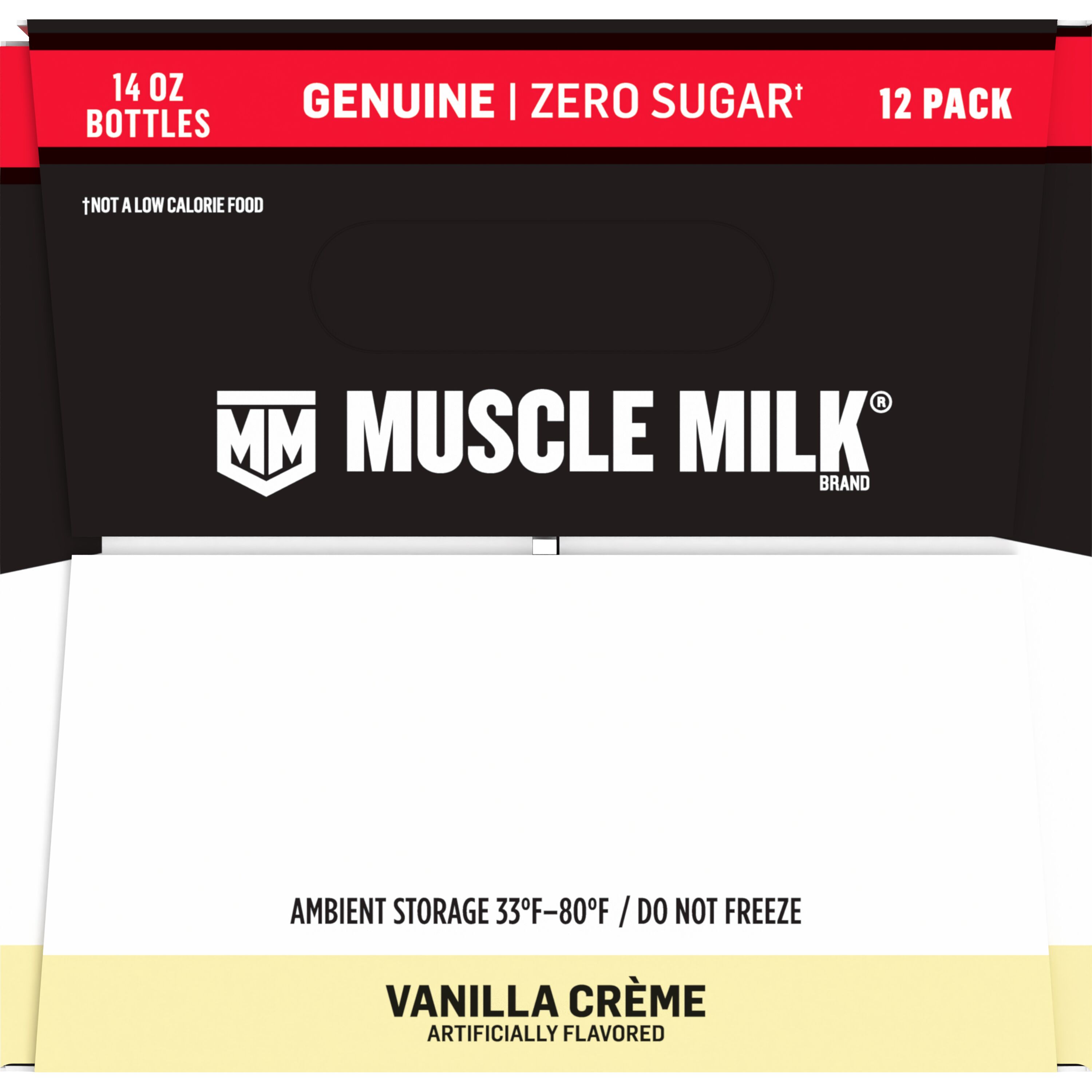 Muscle Milk, Zero Sugar, Genuine, Vanilla Crème Artificially Flavored, Protein Shake thumbnail