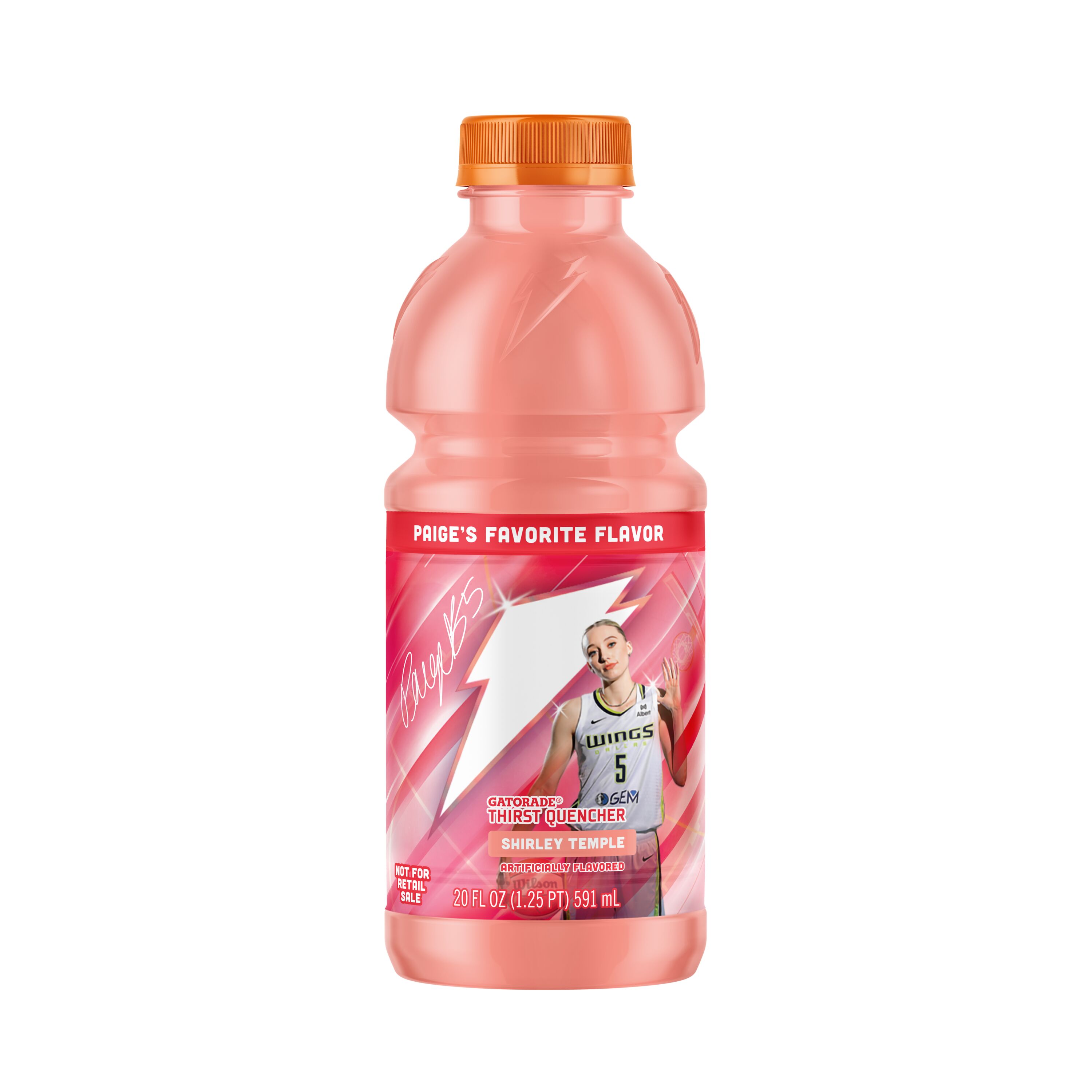 Gatorade, Paige's Favorite, Shirley Temple Artificially Flavored, Thirst Quencher