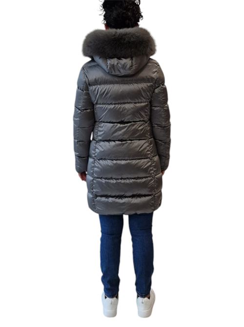 Piumino trapuntato con cappuccio in vera pelliccia staccabile COLMAR | 2221F-2YO506