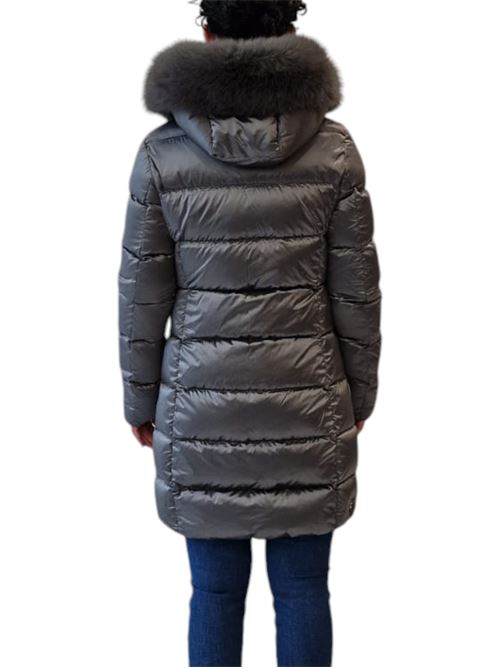 Piumino trapuntato con cappuccio in vera pelliccia staccabile COLMAR | 2221F-2YO506