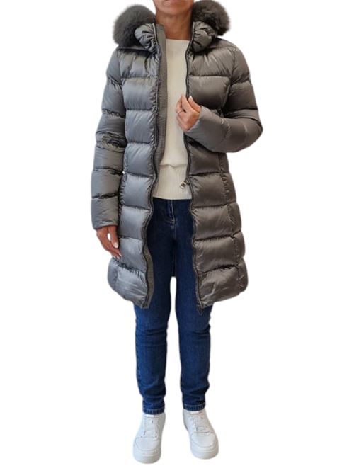 Piumino trapuntato con cappuccio in vera pelliccia staccabile COLMAR | 2221F-2YO506