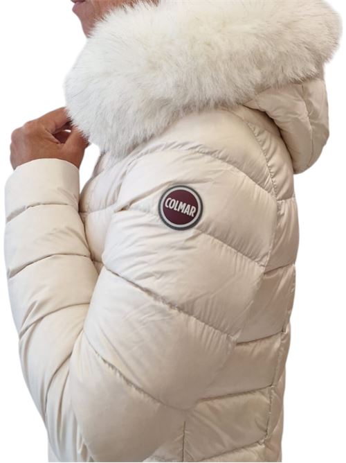 Piumino trapuntato con cappuccio in vera pelliccia staccabile COLMAR | 2233F-2YO04
