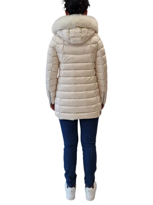 Piumino trapuntato con cappuccio in vera pelliccia staccabile COLMAR | 2233F-2YO04