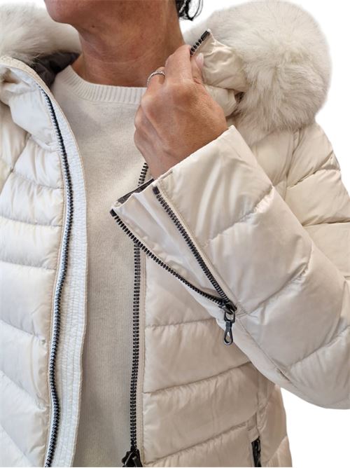 Piumino trapuntato con cappuccio in vera pelliccia staccabile COLMAR | 2233F-2YO04