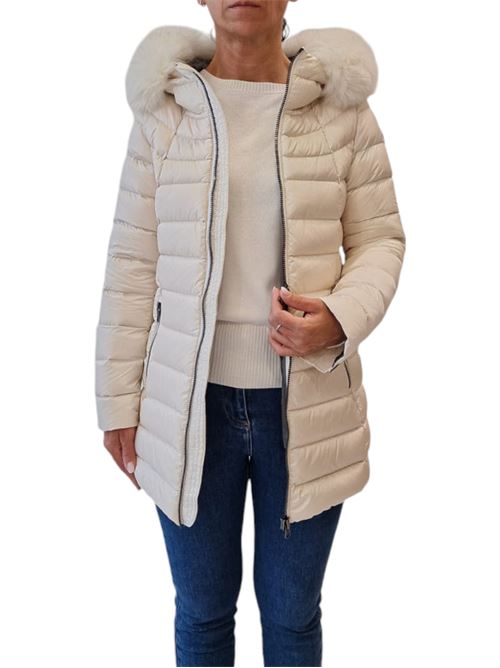 Piumino trapuntato con cappuccio in vera pelliccia staccabile COLMAR | 2233F-2YO04