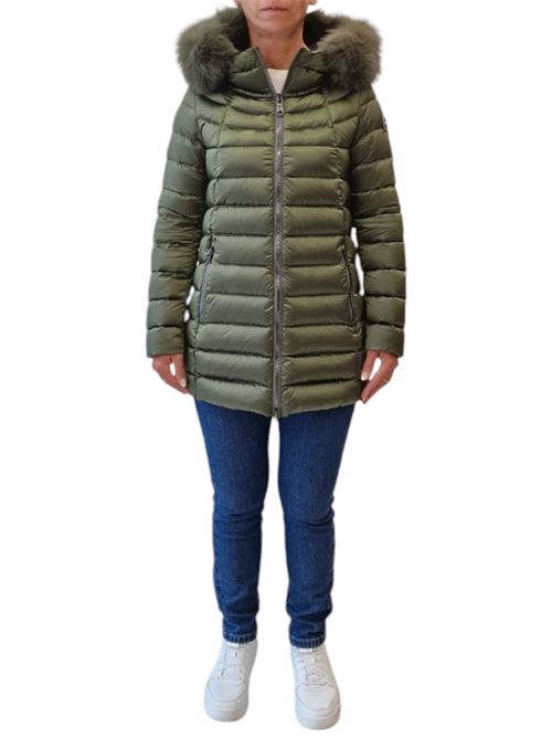 Piumino trapuntato con cappuccio in vera pelliccia staccabile COLMAR | 2233F-2YO89