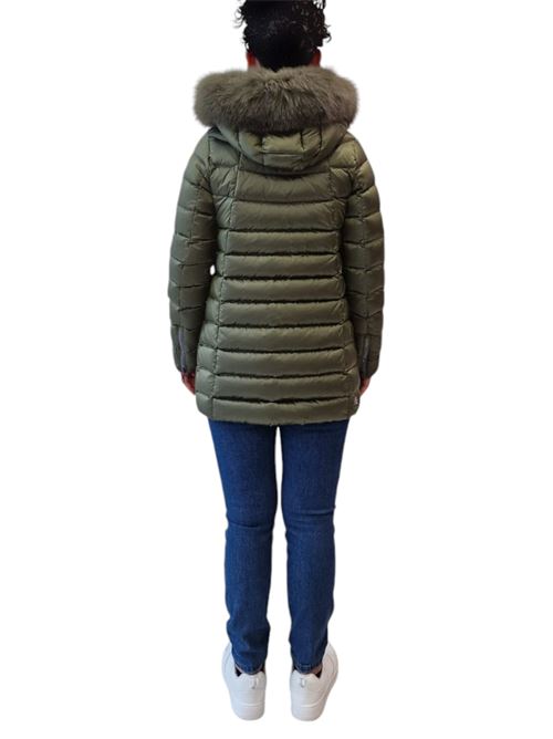 Piumino trapuntato con cappuccio in vera pelliccia staccabile COLMAR | 2233F-2YO89