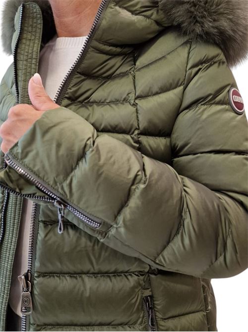 Piumino trapuntato con cappuccio in vera pelliccia staccabile COLMAR | 2233F-2YO89