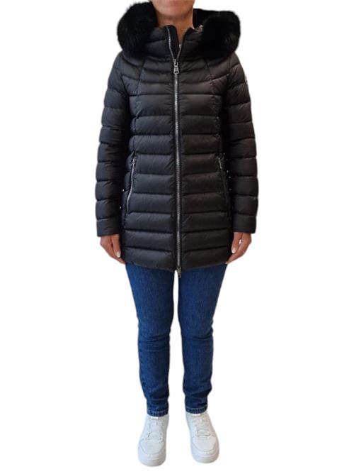 Piumino trapuntato con cappuccio in vera pelliccia staccabile COLMAR | 2233F-2YO99