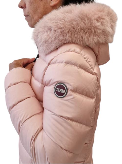 Piumino trapuntato con cappuccio in vera pelliccia staccabile COLMAR | 2286F-2YO420