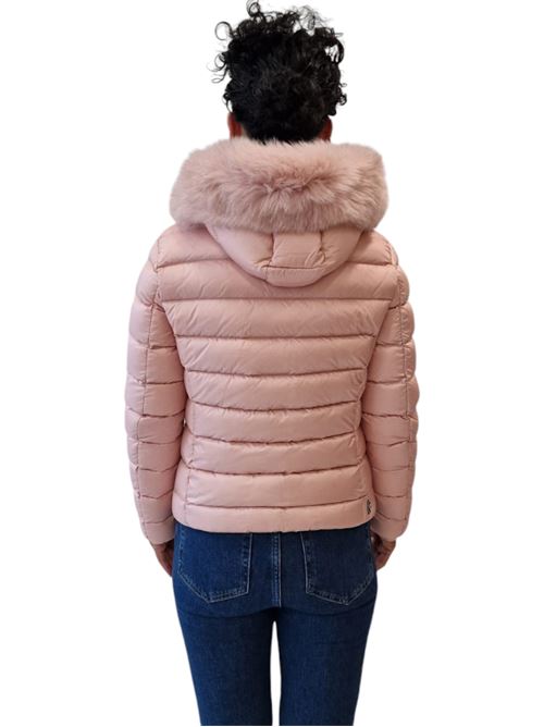 Piumino trapuntato con cappuccio in vera pelliccia staccabile COLMAR | 2286F-2YO420