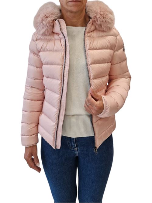 Piumino trapuntato con cappuccio in vera pelliccia staccabile COLMAR | 2286F-2YO420