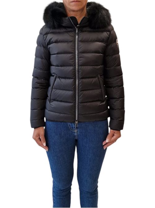 Piumino trapuntato con cappuccio in vera pelliccia staccabile COLMAR | 2286F-2YO99