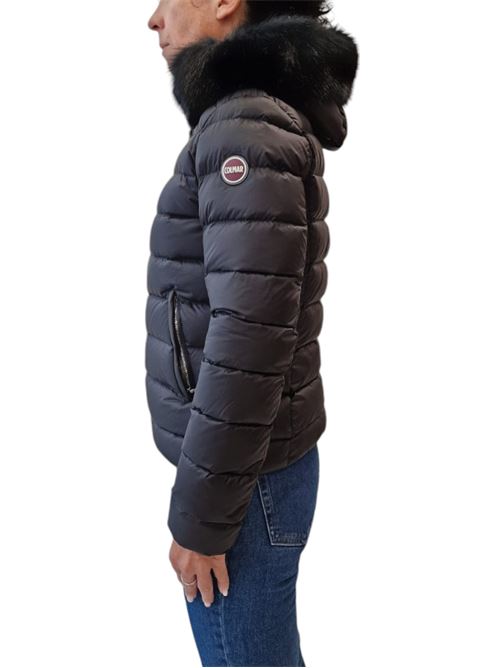 Piumino trapuntato con cappuccio in vera pelliccia staccabile COLMAR | 2286F-2YO99