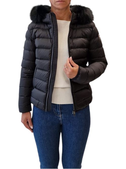 Piumino trapuntato con cappuccio in vera pelliccia staccabile COLMAR | 2286F-2YO99