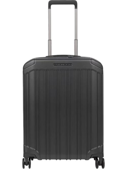 Trolley cabina rigido ultra slim a quattro ruote PIQUADRO | BV4425PQLNERO OPACO