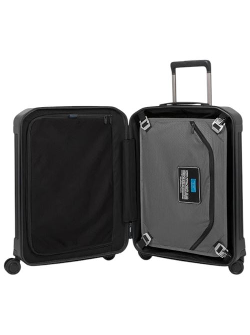 Trolley cabina rigido ultra slim a quattro ruote PIQUADRO | BV4425PQLNERO OPACO