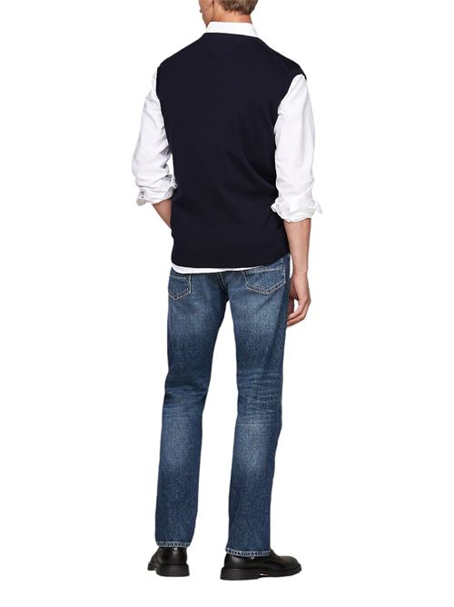 Pullover smanicato con scollatura a V TOMMY HILFIGER | MW0MW33114DW5