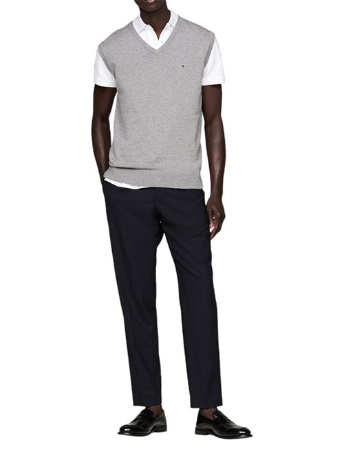 Pullover smanicato con scollatura a V TOMMY HILFIGER | MW0MW33114P91