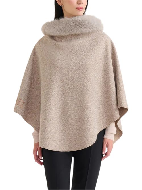 Poncho con collo in ecopelliccia ALVIERO MARTINI | P088/17700945