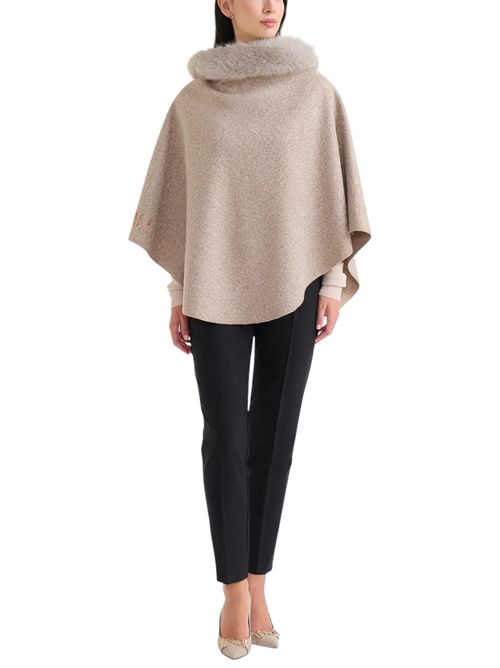 Poncho con collo in ecopelliccia ALVIERO MARTINI | P088/17700945