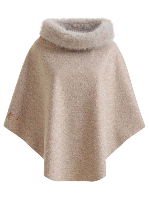 Poncho con collo in ecopelliccia ALVIERO MARTINI | P088/17700945