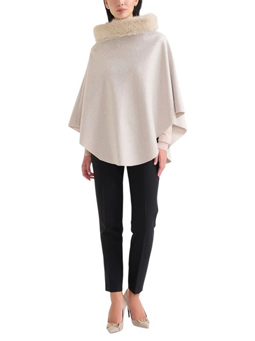 Poncho con collo in ecopelliccia ALVIERO MARTINI | P088/17700948