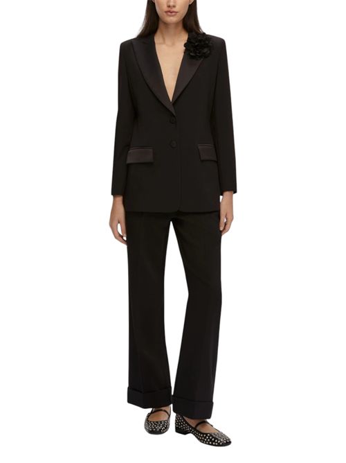 Blazer monopetto con scollo in raso sonni EMME MARELLA | 2525046092008