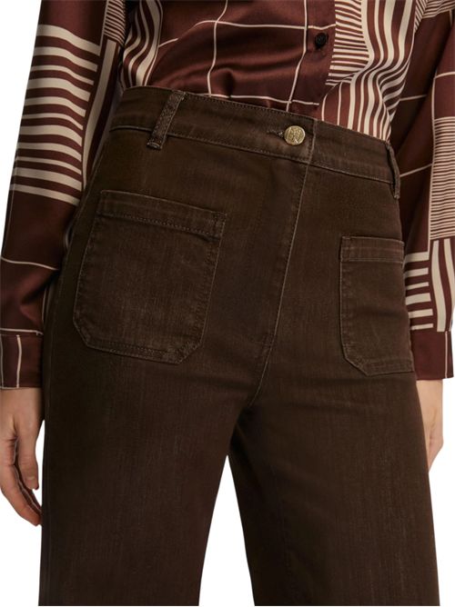 Pantalone slim flare ruspa EMME MARELLA | 2525136042003