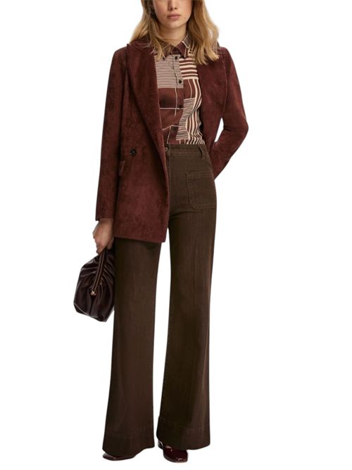 Pantalone slim flare ruspa EMME MARELLA | 2525136042003