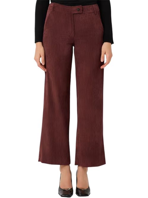Pantalone dritto in velluto destino EMME MARELLA | 2525136052004
