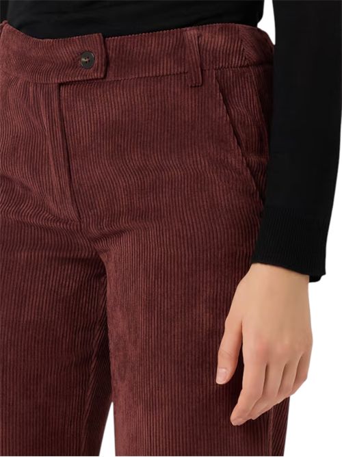 Pantalone dritto in velluto destino EMME MARELLA | 2525136052004