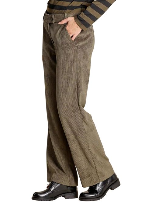 Pantalone dritto in velluto destino EMME MARELLA | 2525136052005