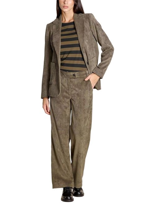 Pantalone dritto in velluto destino EMME MARELLA | 2525136052005