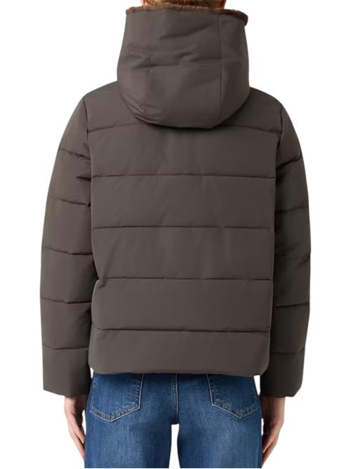 Piumino corto in taffetà con cappuccio retore EMME MARELLA | 2525486062003