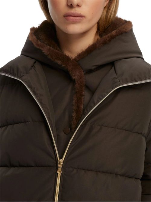 Piumino corto in taffetà con cappuccio retore EMME MARELLA | 2525486062003