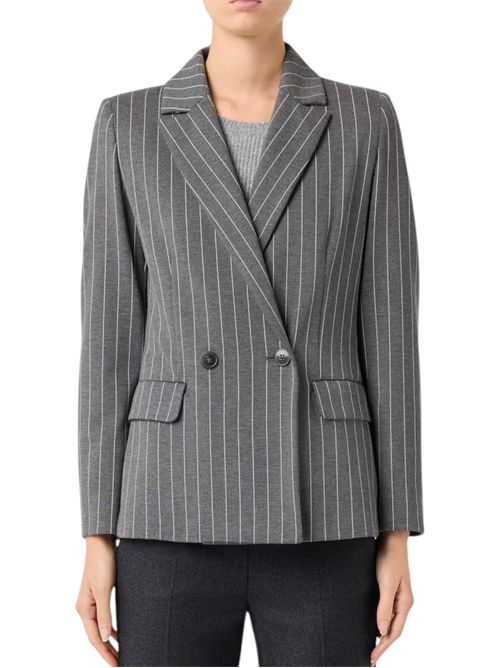 Blazer in jersey gessato drink EMME MARELLA | 2525916062001