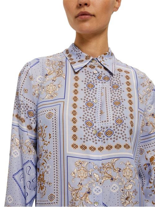 Camicia in twill di viscosa stampata brunico EMME MARELLA | 2525116034004