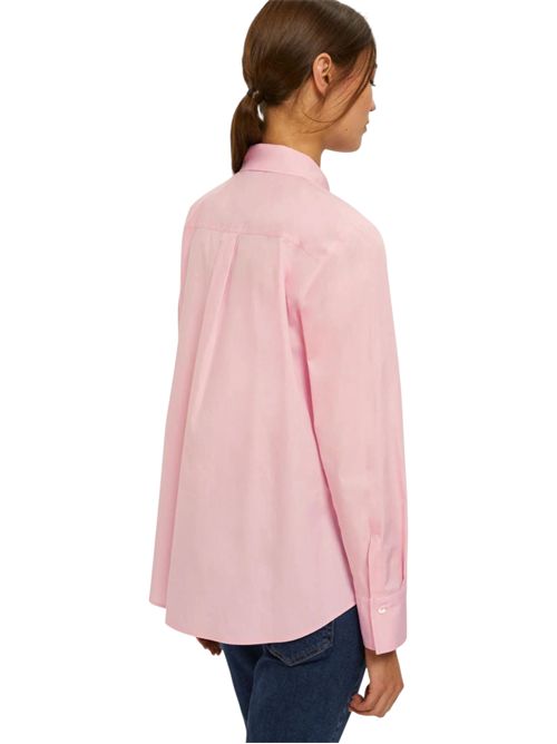 Camicia in popeline con dettagli di perle e strass valda EMME MARELLA | 2525116044002