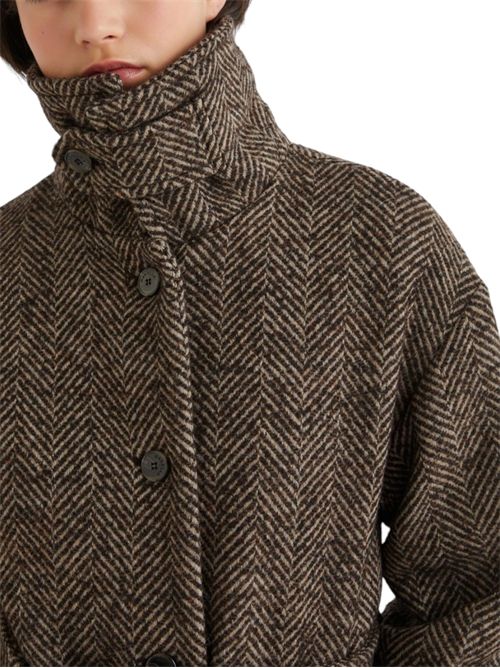Cappotto dritto in resca di misto lana amalia1 MARELLA | 2523016024002