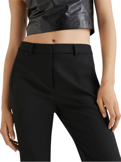 Pantalone flare con cintura a fiore fosca MARELLA | 2523136242005