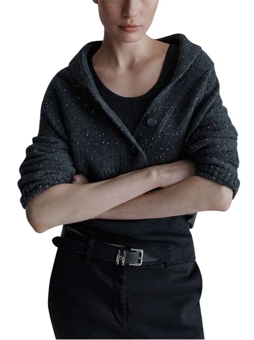 Cardigan in misto cashmere con paillette zambia MARELLA | 2523346065004