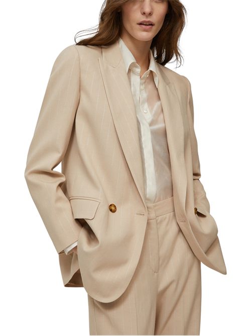 Blazer in gabardine gessato lamé bimba PENNYBLACK | 25210460171