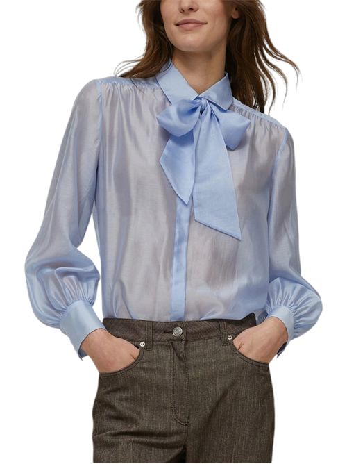 Camicia in organza con fiocco rosi PENNYBLACK | 25211160272