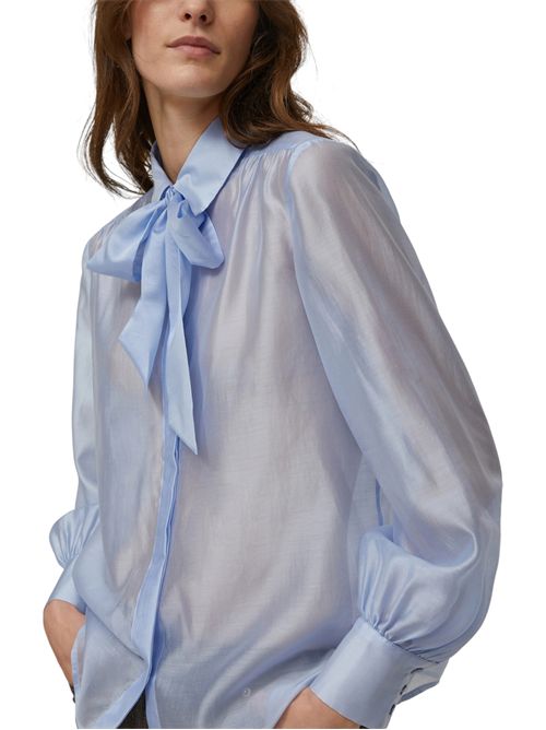 Camicia in organza con fiocco rosi PENNYBLACK | 25211160272