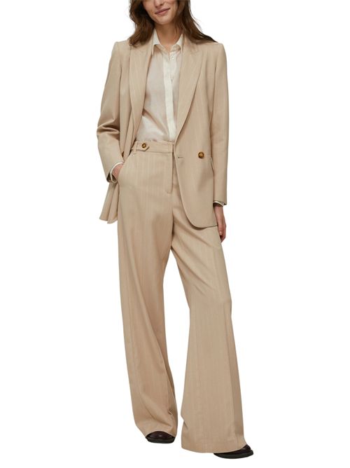 Pantaloni in gabardine gessato lamé ungaro PENNYBLACK | 25211360171