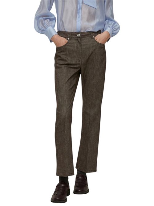 Pantaloni flare a effetto denim spluga PENNYBLACK | 25211360471