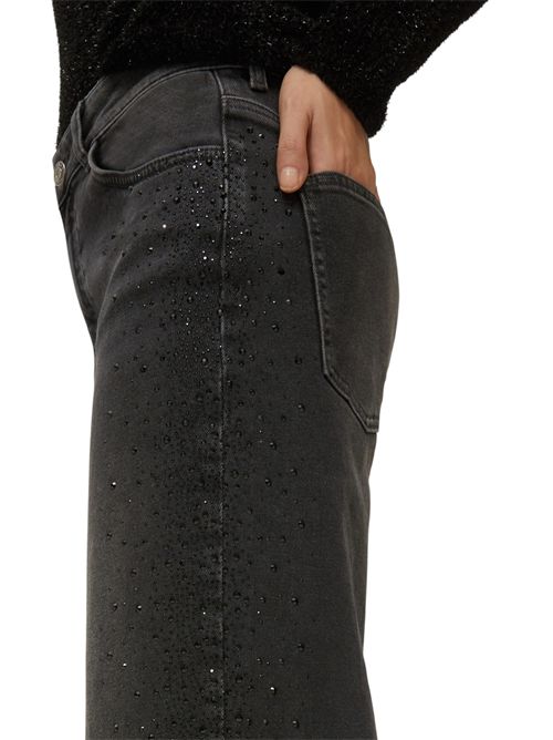 Jeans wide leg con strass circolo PENNYBLACK | 25211860181